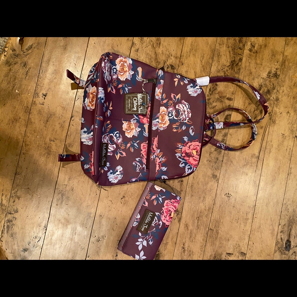 Matilda Jane backpack and matching wallet, NWT